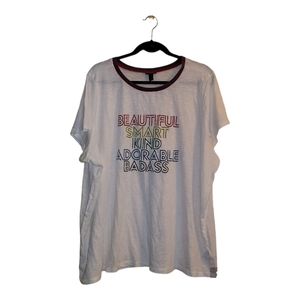 Torrid Multicolored Ringer Tee - Size 4 - NWOT